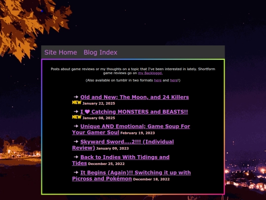 blog screenshot