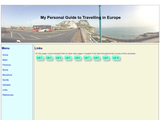 links screenshot
