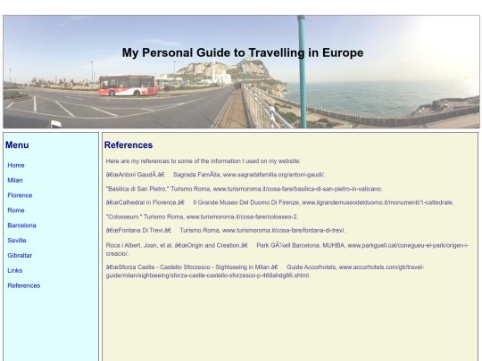 references screenshot