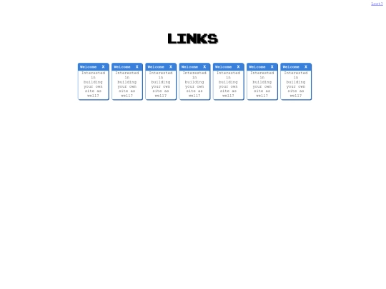 Links screenshot