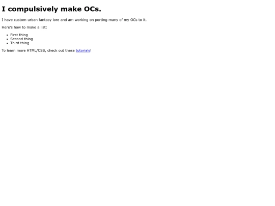 OC Pages/ochome screenshot