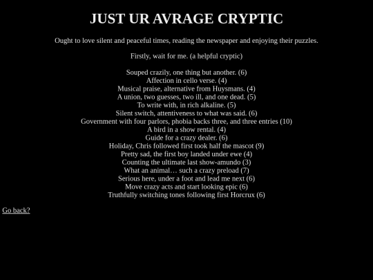 puzzles/thebeginning/justuravragecryptic screenshot