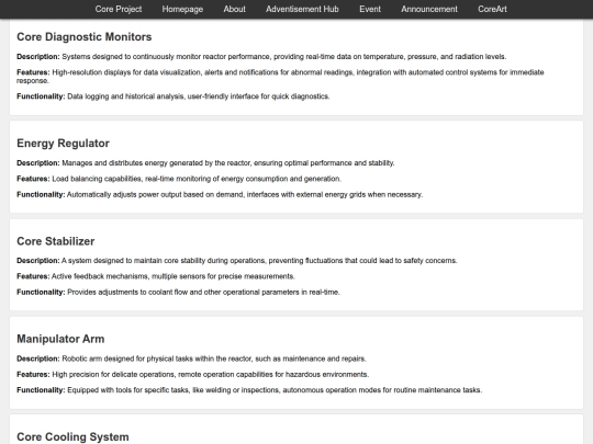 CoreProject screenshot