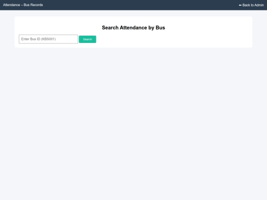 KEC/attendance screenshot