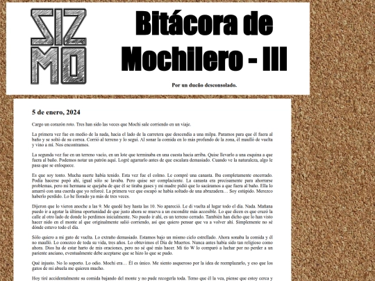 bitacora-iii screenshot