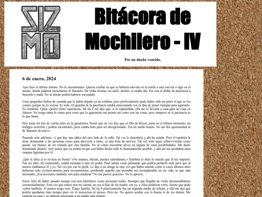 bitacora-iv screenshot