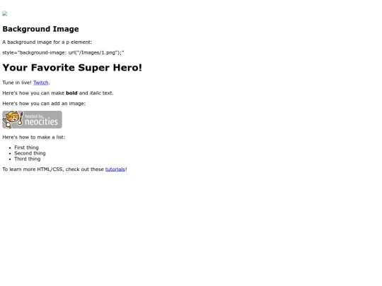 index screenshot