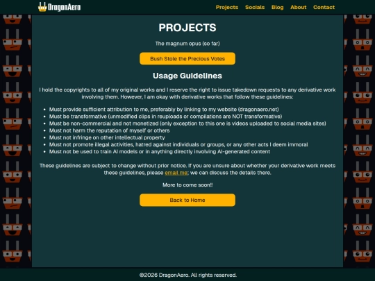 projects screenshot