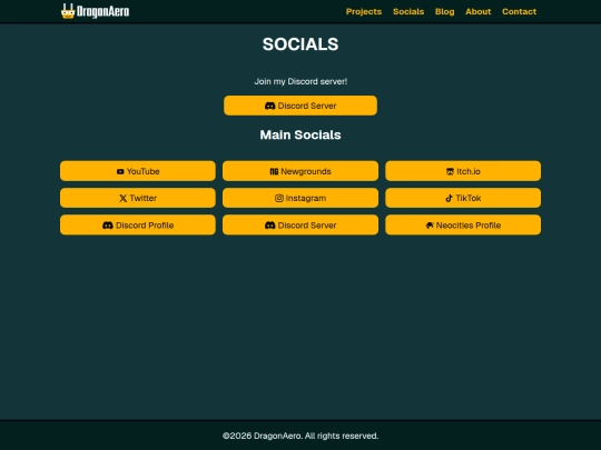 socials screenshot