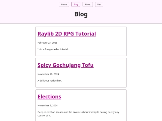 blog screenshot