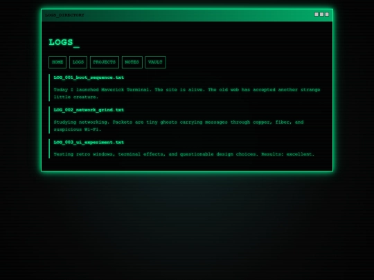 logs screenshot