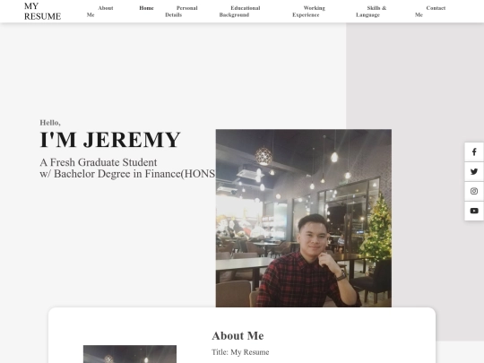 aboutme screenshot