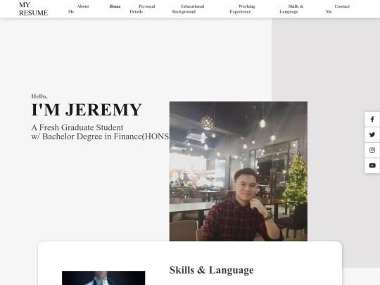 skills and language screenshot
