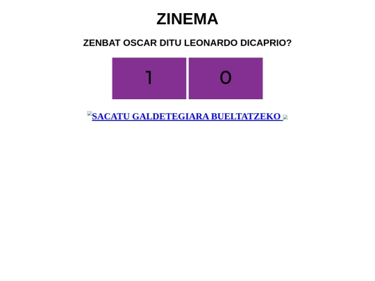 Galdetegia/Zinema screenshot