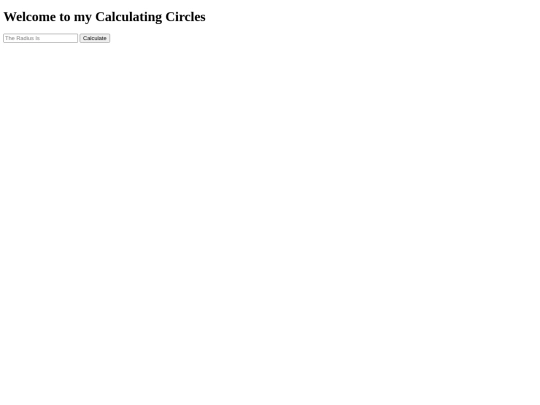 circlecalculation screenshot