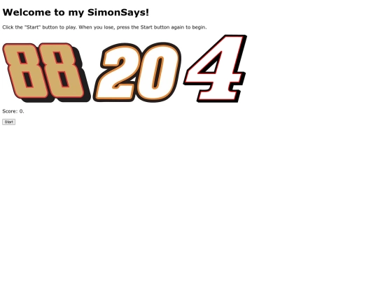 simonsaysassignment screenshot