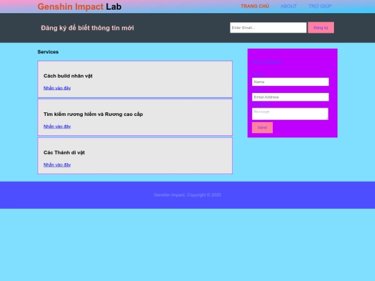 services screenshot