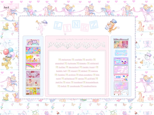 links screenshot