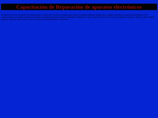 MATF 404/Reparación de aparatos screenshot