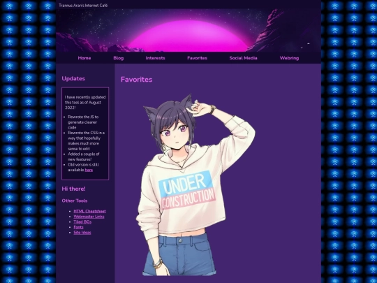 favorites screenshot