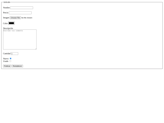 Actividad2.12/2.12FormArticulo screenshot