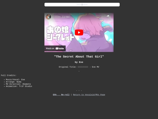 Random-MVs/eve-secret-girl screenshot