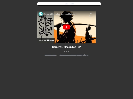 Random-OPs/samurai-champloo-op screenshot
