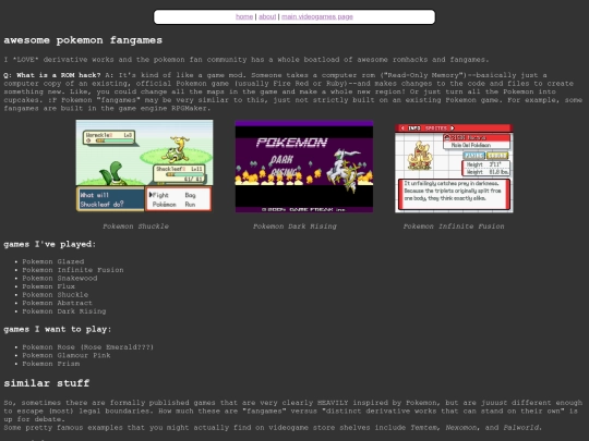 fanpages/pokemon-romhacks screenshot
