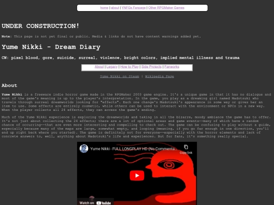 fanpages/yumenikki-fp screenshot
