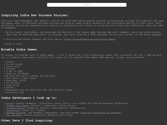 game-dev-starting-advice screenshot