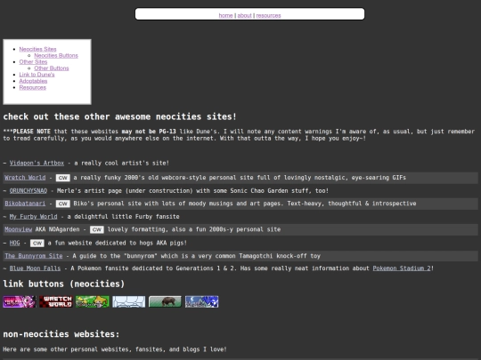 other-sites screenshot