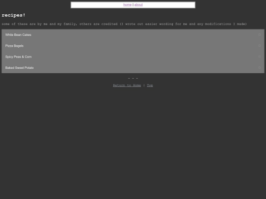 recipes screenshot