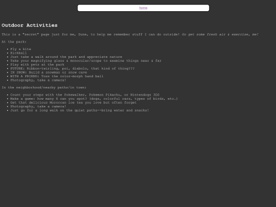secret/outdoor-activities screenshot