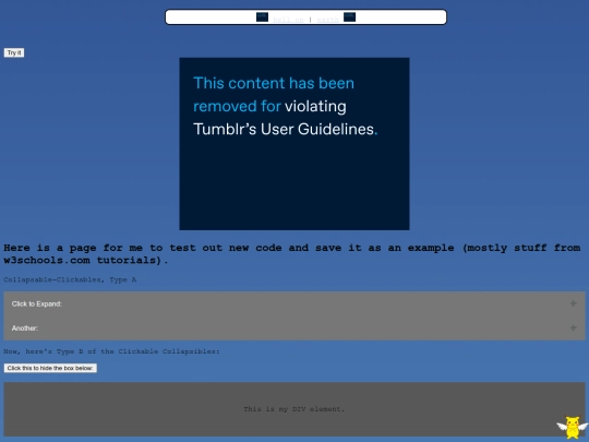 test screenshot