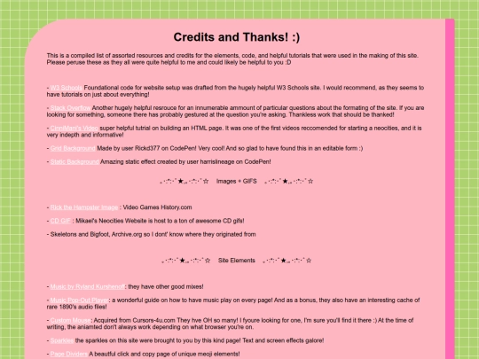 credits screenshot