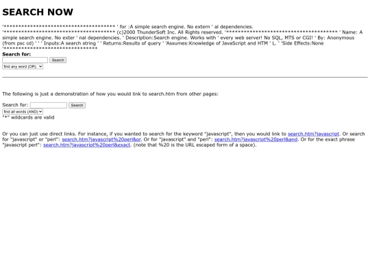 index screenshot
