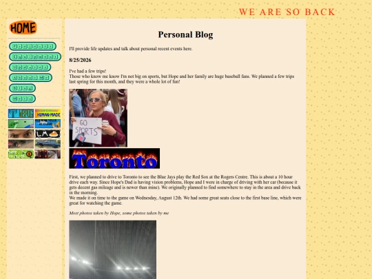 blog screenshot