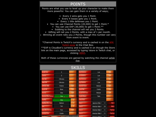 points screenshot