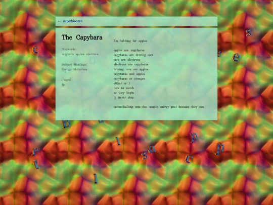garbage-arcade/superbloom/the-capybara screenshot