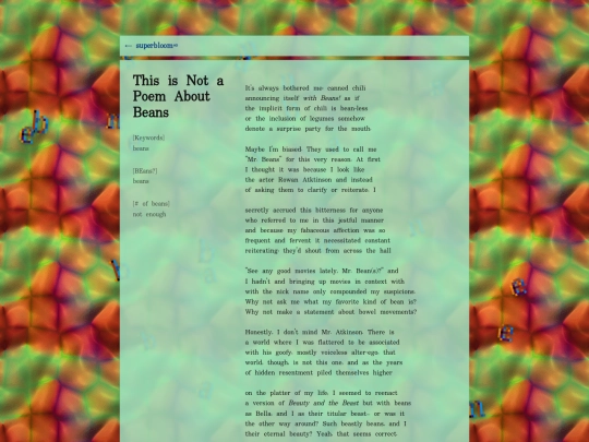 garbage-arcade/superbloom/this-is-not-a-poem-about-beans screenshot