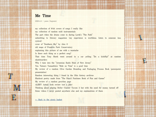picnic-basket/posts/test-page screenshot