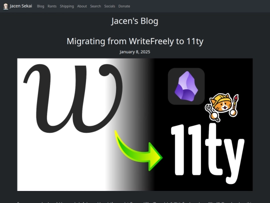 blog/20250107-migrating-from-writefreely-to-11ty screenshot