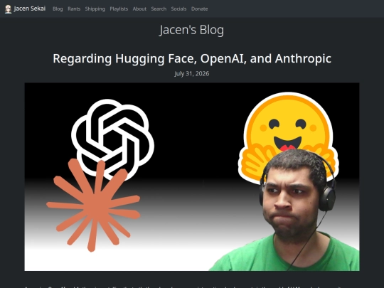 blog/20260731-regarding-hugging-face-openai-and-anthropic screenshot