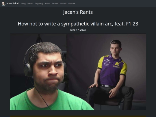 rants/20230616-how-not-to-write-a-sympathetic-villain-arc-feat-f1-23 screenshot