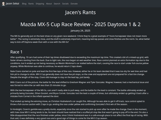 rants/20250123-mazda-mx-5-cup-race-review-2025-daytona-1-and-2 screenshot