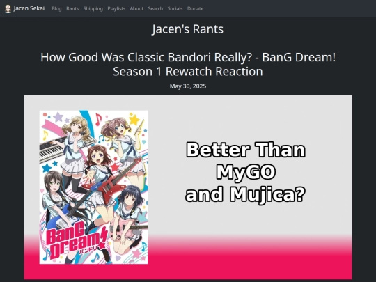 rants/20250530-how-good-was-classic-bandori-really-bang-dream-season-1-rewatch-reaction screenshot