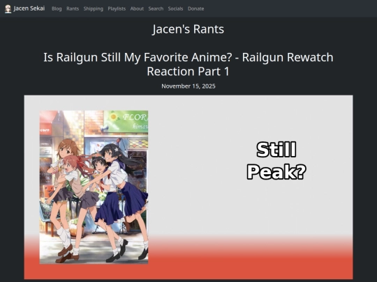 rants/20251115-is-railgun-still-my-favorite-anime-railgun-rewatch-reaction-part-1 screenshot
