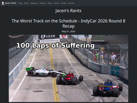 rants/20260531-the-worst-track-on-the-schedule-indycar-2026-round-8-recap screenshot