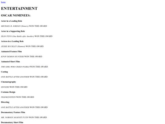 entertainment screenshot