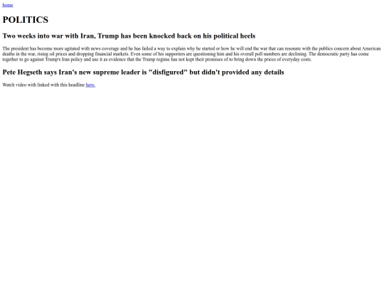 politics screenshot